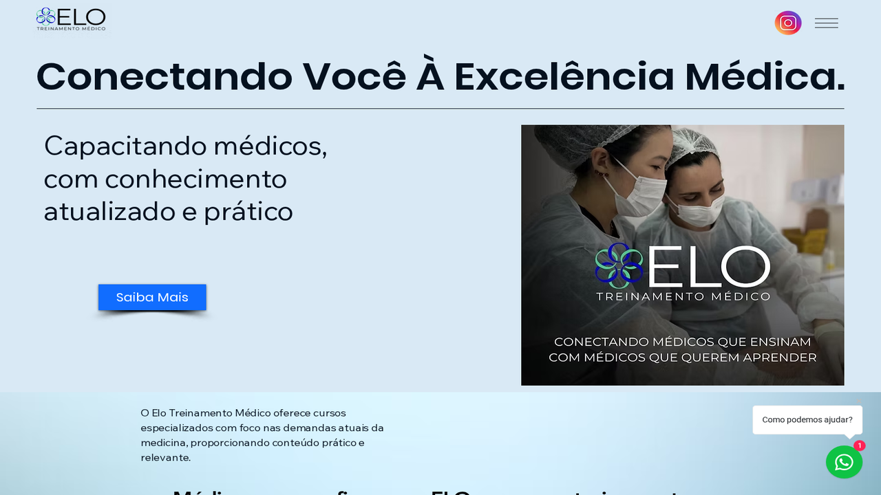 Desktop preview - Elo Treinamento Médico