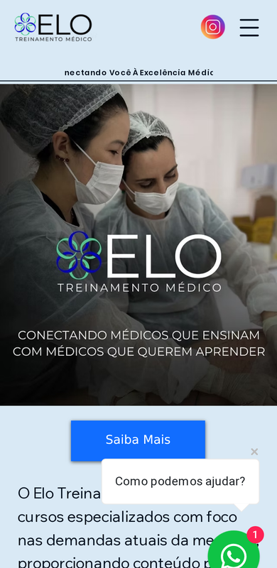 Mobile preview - Elo Treinamento Médico