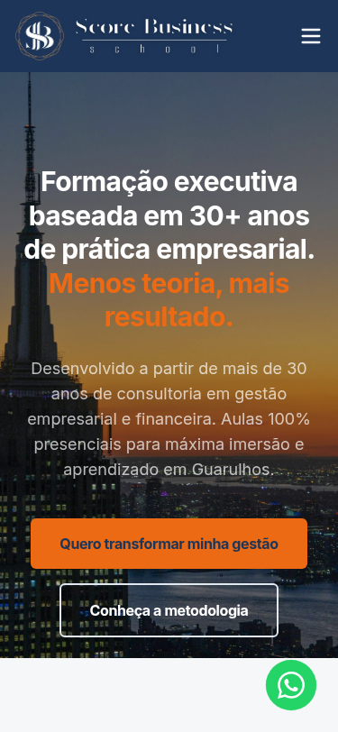 Mobile preview - Score Business School